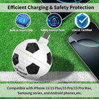 2000mAh Creative Golf Ball Power Bank, Emergency Mini Power Portable Charger USB-C, Compatible with iPhone15,16，17，15 Plus,15 Pro Max, Gift for Golf Lover Men Women (Football Golf Power Bank)