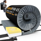 CYMULA CertiPUR-US Memory Foam Camping Mattress Pad, Portable Foam Sleeping Pad for Camping, Roll up Sleeping Mat for Adults Guest Floor Bed for Sleepover, Car, Tent SUV Cot Mattress