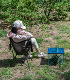 iClimb Ultralight Compact Camping Folding Beach Chair with Anti-Sinking Large Feet