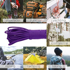 TECEUM 5/32" Paracord Rope 1000 – 1000ft / 200ft / 100ft / 50ft – Tactical Parachute Cord 4mm – 45+ Colors – Nylon String for Survival & Camping Gear – Stripe Cord for Survival – Utility Rope