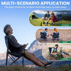 4 Pack Folding Camping Chairs for Adults, Foldable Portable Beach Chairs with Carry Bag & Cup Holder, Compact Design for Camping, Beach, Picnics, and Fishing Supports 300LBS（Navy）