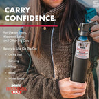 SABRE Frontiersman MAX Bear Spray – 40 ft Range, Maximum Strength, The Only EPA-Registered Spray for Bears & Mountain Lions, 9.2 oz, Glow Safety Clip, Outdoor Hiking & Camping Protection