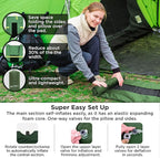 Camping Pad with Armrest & Pillow - Self-Inflating Air Mattress - Rollover Protection - Ultra-Comfortable Mat - Lightweight for Tent, Cot, Backpacking(L/XL)