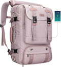PIJUSHI Travel Backpack for Women Carry on Luggage Backpack Flight Approved Convertible Duffle Bag Fit 16 Inch Laptop(PE037 Light Purple)