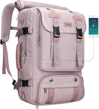 PIJUSHI Travel Backpack for Women Carry on Luggage Backpack Flight Approved Convertible Duffle Bag Fit 16 Inch Laptop(PE037 Light Purple)