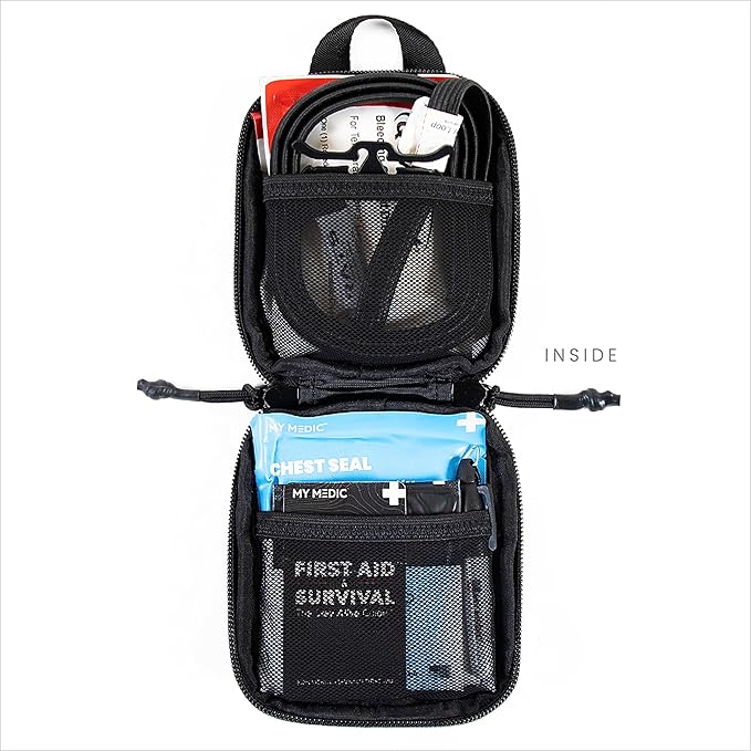 My Medic - Everyday Carry Pro Kit - Black, Life Saving, Portable Trauma Kit