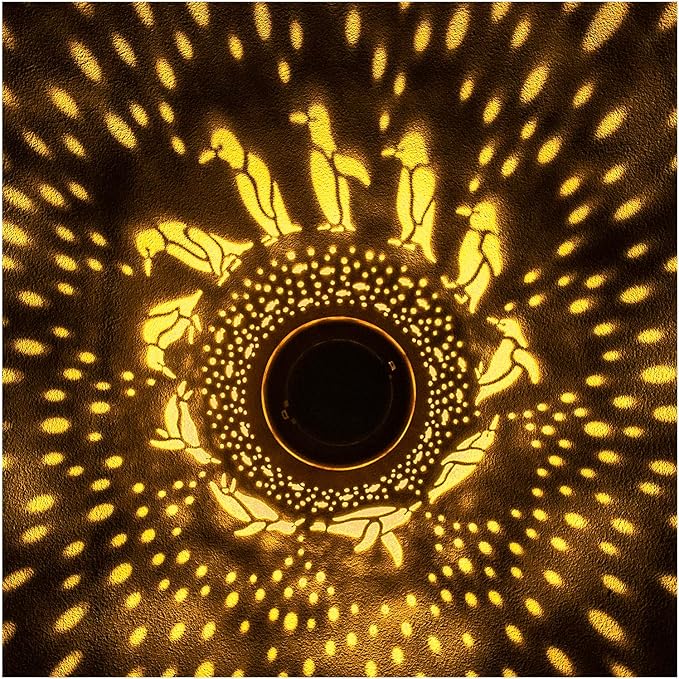 Penguin Solar Lanterns Outdoor Waterproof,Hanging Solar Lights Penguin Gifts for Women Men Metal LED Decorative Light for Yard,Patio,Lawn,Tabletop,Pathway,Landscape,Garden Decor