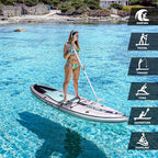 FunWater Inflatable Stand Up Paddle Board 10'/10'6"/11'/11'6" Paddle Board for Adults & Youth, Paddleboards Inflatable with Premium SUP Accessories, Wide Stable, Non-Slip Comfort Deck