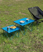 iClimb Ultralight Compact Camping Folding Table with Carry Bag (Reinforced Nature - L)