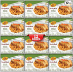 KJ Poultry Kosher Ready Meals - Bone In Chicken & Kugel, MRE Meat Meals Ready to Eat, Shabbos Food, Halal, (12 Pack) Prepared Entree Fully Cooked, Shelf Stable Microwave Dinner Travel Military Camping
