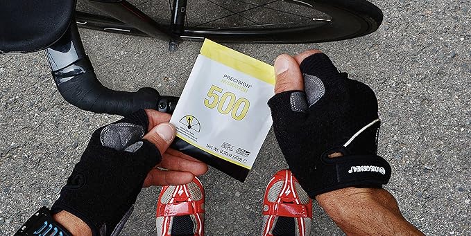 Precision Hydration Electrolyte Powder - No Artificial Ingredients, Multi Strength Hydration Packets - Individual Waterproof Servings - Gluten/Dairy Free, 1 Box (8 Packets, 500mg/L-Yellow)
