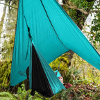 Wise Owl Outfitters Hammock Rain Fly – Waterproof Camping Tarp Cover with Tent Stakes & Carry Bag, Ultralight Shelter for Backpacking & Outdoor Shade