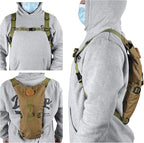 3L Water Backpack for Hiking, Water Hydration Backpack for Running, Tactical Hydro Backpack with 3L Water Bladder, Hydration Packs for Festivals Rave