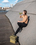 EVERFUN Small Cooler Lunch Box Mini Leak-Proof Soft Double Deck 24 Can Personal Insulated Collapsible Portable Waterproof Lunch Bag Ice Chest for Men Women Work Travel Car Picnic Beach