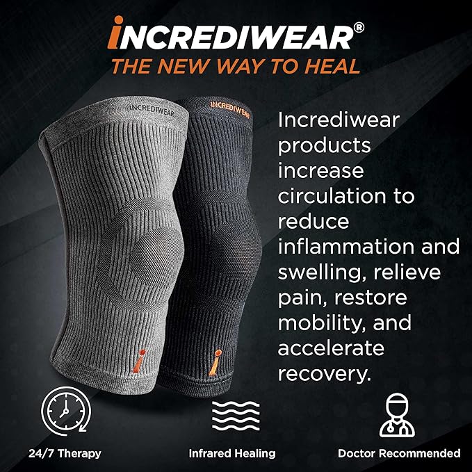 Incrediwear Knee Sleeve – Knee Braces for Knee Pain, Joint Pain Relief, Swelling, Inflammation Relief, and Circulation, Knee Support for Women and Men