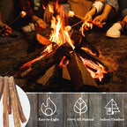 Fatwood Fire Starter Sticks 25-lb Box 2-Pack - Indoor or Outdoor All Natural Pine Fire Starters for Campfires, Fireplace, Firepit, Wood Stove, or BBQ Grill - Kindling Wood Firewood by Pure Garden