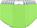Blank Beer Can Cooler Sleeves (110-Pack) - Soft Insulated Coolies, HTV Friendly Koolies in Bulk for Cans & Bottles - Coolie Blanks for Vinyl Projects & Wedding Favors (Lime Green)