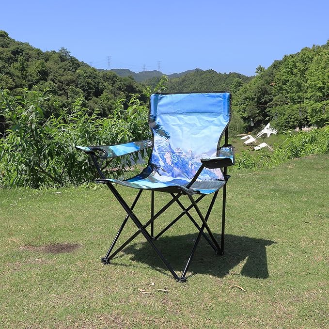 Northroad Camping Chair Portable Camp Chair, Folding Lawn Chair with Cup Holder for Outdoor Camping, Hiking, Travel, Patio, Beach, Picnics