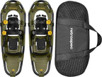 Retrospec Drifter Snowshoe for Men & Women - Aluminum Frames & a Double-Rachet Binding System - Lightweight All Terrain Snow Shoes