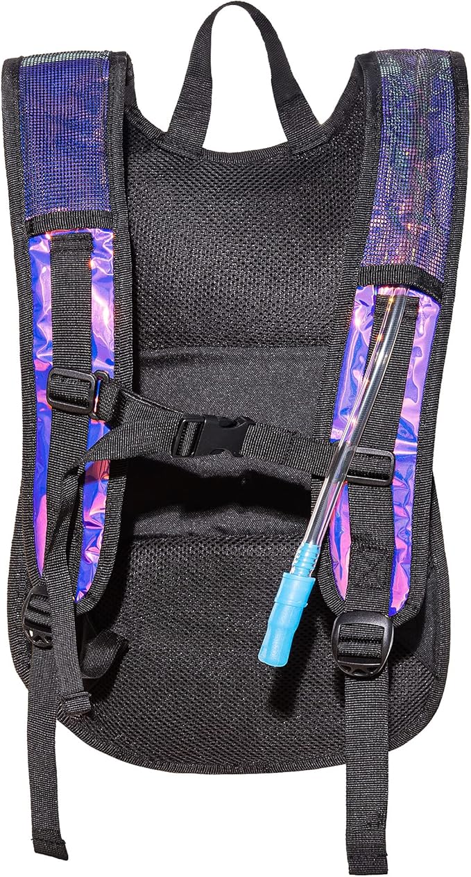 Vibe Festival Gear Hydration Pack Backpack with 2L Water Bladder for Women, Men, Teens, Kids - Hydropack Hydro Sports, Outdoor, Running, Camping, Hiking, Festivals, Raves