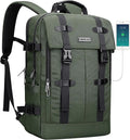 WITZMAN Travel Laptop Backpack for Men Fit 16 inch Computer Carry-on Airline Approved with USB Charging Port(B716 Army Green)