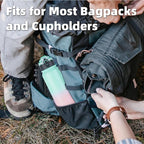 Insulated Water Bottle 20oz for Adults Kids Stainless Steel Water Bottles with Straw/Chug/Carabiner 3 Lids Fruit Strainer Double Wall Vacuum Wide Mouth BPA Free Sweat/Leak-Proof for School Travel