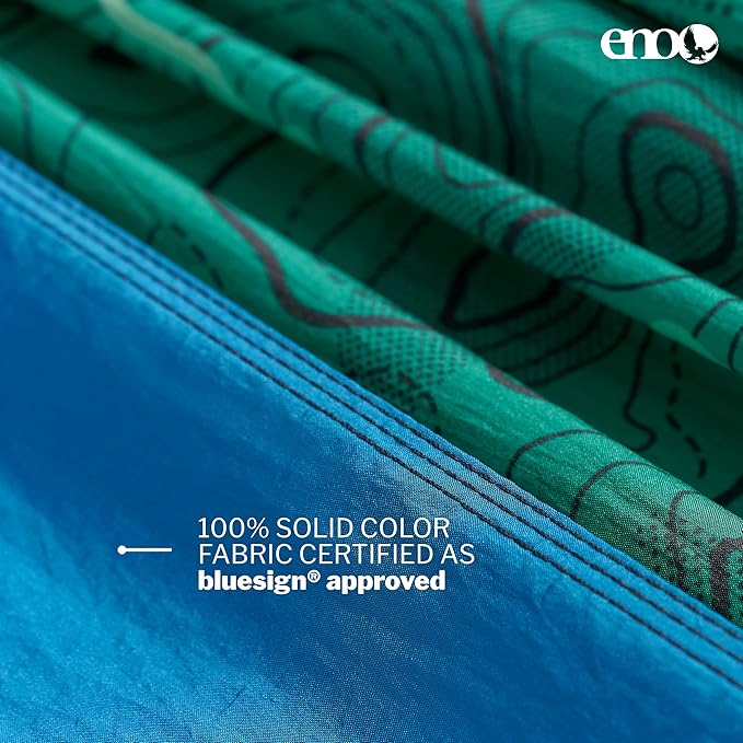 ENO DoubleNest Hammock - Lightweight, Portable, 1 to 2 Person Hammock - for Camping, Hiking, Backpacking, Travel, a Festival, or The Beach - Pacific Crest Trail Association/Teal