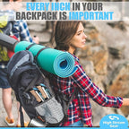 Walking Sticks for Men & Women - 14.5" Foldable Hiking Poles for Backpacking, Exercising and Traveling, Set of 2 Aluminum Nordic Collapsible Trekking Poles