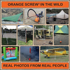 Ultimate Ground Anchors: Heavy Duty Screw-in Tent Stakes for High Wind, Sand, Canopies, and Camping - Made in USA, 100% Recycled, Included T-Grip Tool - (Small, 4 Pack)