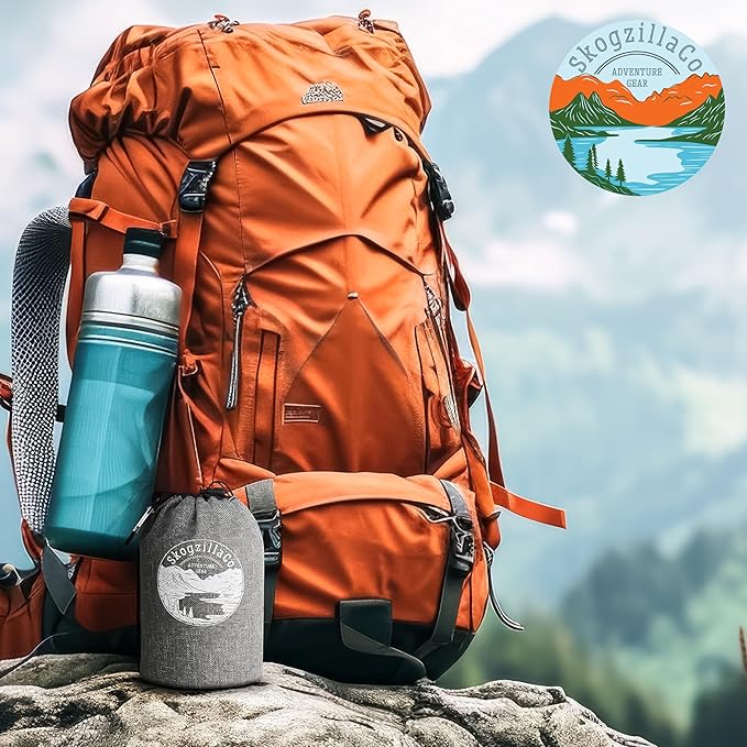 TrailNeck 1.0 camping pillow-Compact, portable, packable, camping essentials, outdoor gear, hiking, backpacking, deployments, beach, car, plane travel pillow. Firm pillows for multi-position sleepers.