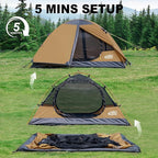 2 Person Backpacking Tent, Waterproof Windproof Two Person Tent, Lightweight Easy Setup 2 Man Tent for Camping Hiking Cycling