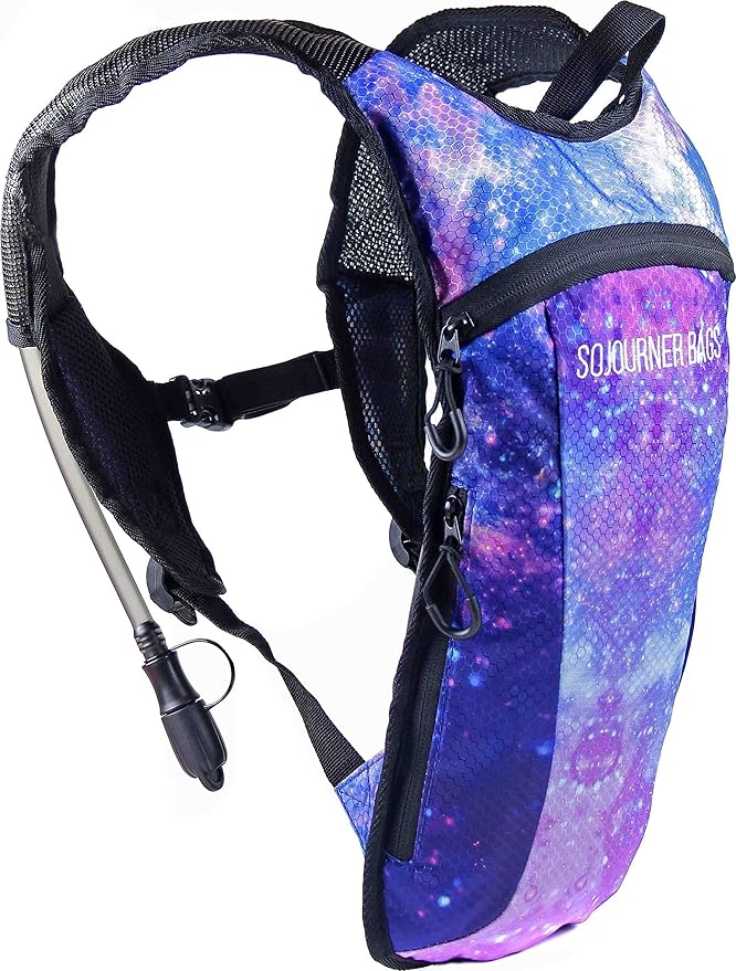 Sojourner Rave Hydration Pack - Hydration Backpack - Hydropack with 2L Bladder - Water Backpack for Festivals, Hiking, Running, Biking and More