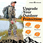 Pike Trail Adjustable Leg Gaiters - Lightweight, Waterproof - Leg Guards for Men & Women - Hiking Essentials Ideal for Hunting, Trekking & Fishing - 1 Pair