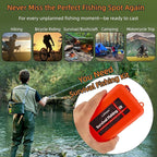 Mini Survival Fishing Kit Small Emergency Fishing TackleBox Pocket Outdoor Fishing Set Travel Party Fishing shoebox Surf Survivalist Fishing Accessories Pack Fishing Gear Gifts for Starter Men