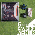 Happy Travel Camping Tent, 4/6 Person Dome Tents for Camping with Rainfly, Waterproof Clip Easy Setup Portable Family Tent with Mesh Windows, 20% More Headroom Backpacking Tents for Camping & Hiking