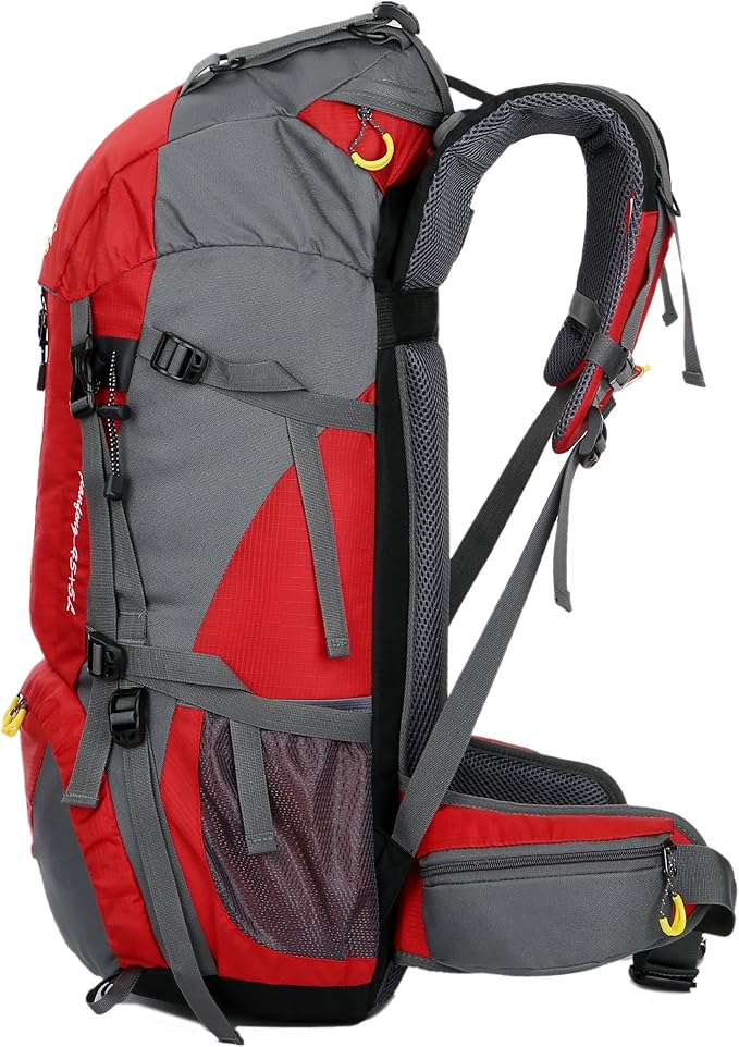 WoneNice 50L(45+5) Waterproof Hiking Backpack - Outdoor Sport Daypack with Rain Cover