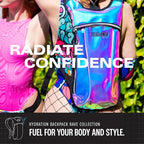 Sojourner Rave Hydration Pack - Hydration Backpack - Hydropack with 2L Bladder - Water Backpack for Festivals, Hiking, Running, Biking and More