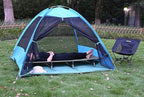 MARCHWAY Lightweight Folding Tent Camping Cot Bed with Lever Lock, Easy Setup Portable Compact for Outdoor Travel, Hunting, Hiking, Motorcycling, Support 330Lbs (Grey)