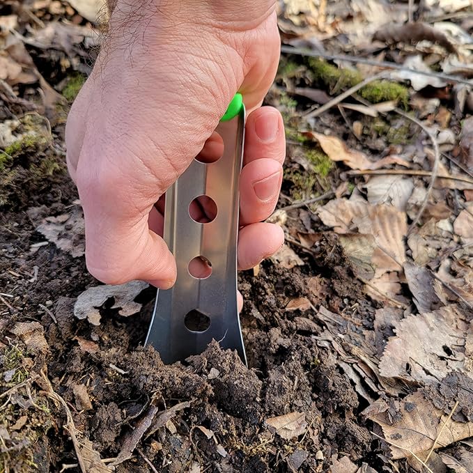 Ultralight Backpacking Trowel, 0.48 oz (13.5g) Neon Green