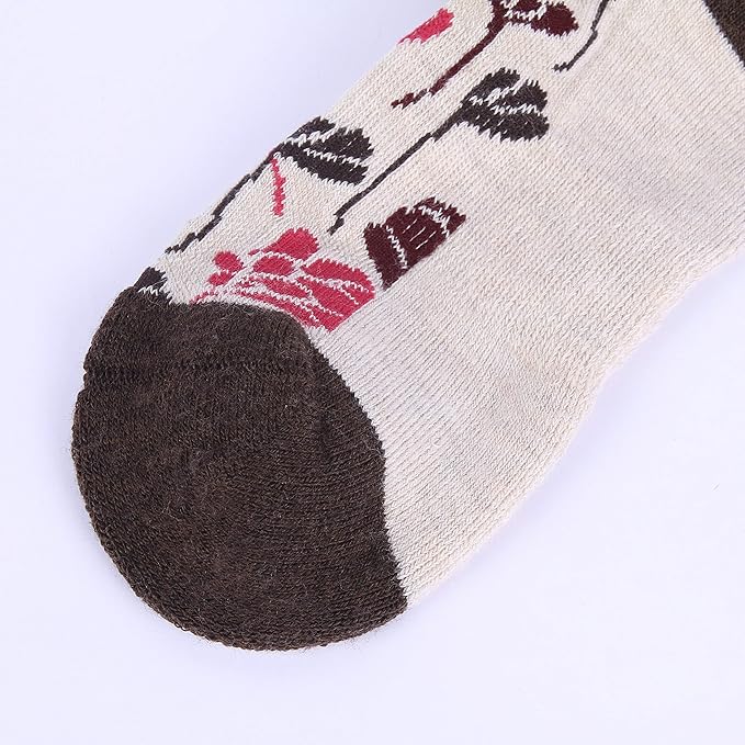 EnerWear 4 Pack Women's Merino Wool Outdoor Hiking Trail Crew Sock