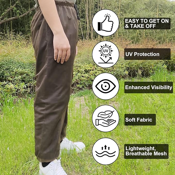 Aventik No-See-Um Mesh Mosquito Jacket Mosquito Pant for Outdoor, Multiple Sizes to Fit Everyone Stay Safe and Cool