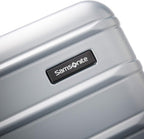 Samsonite Omni 2 24-Inch Medium Checked Hardside Luggage with 360° Spinner Wheels - Scratch Resistant Hardshell - TSA Lock - Expandable Polycarbonate Shell for Lightweight Travel - Artic Silver