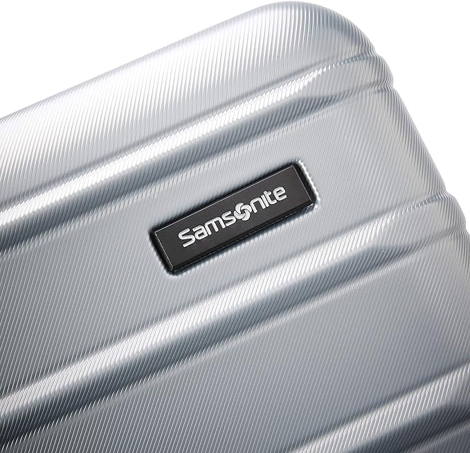 Samsonite Omni 2 Hardside 3 Piece Set - Includes Global Carry-On, Medium, & Large Checked Suitcases - 360° Dual Spinner Wheels - Integrated TSA Lock & Expansion - Amazon Exclusive - Artic Silver