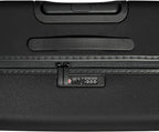 Away Medium Checked Luggage, Lightweight Hard Shell Suitcase with Spinner Wheels, Durable Rolling Luggage, TSA Lock, 26 Inch, Jet Black
