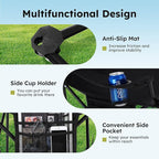 ALPHA CAMP Camping Chair 2 Pack Portable Chair with 3-Can Cooler Folding Chair with Side Pocket and Cup Holder, Collapsible for Camping, Tailgates, Beach, Fishing and Sports,2PC