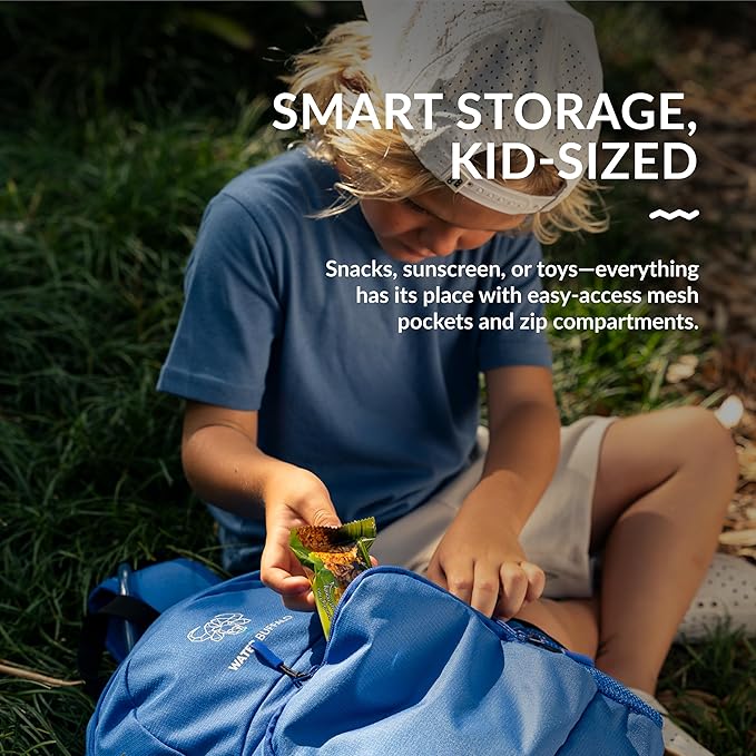 Water Buffalo Mini Sherpa Kids Hiking Backpack – 18L Kids Hydration Backpack with 1.5L Bladder, Adjustable Fit, Smart Storage and Reflective Safety Details