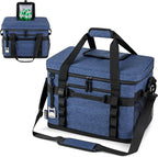 OPUX Cooler Bag, 48 Cans Insulated Soft Collapsible Portable Cooler, Soft Sided Leakproof Cooler for Beach Camping with Shoulder Strap, Ice Chest for Travel Road Trip Picnic, Navy Blue