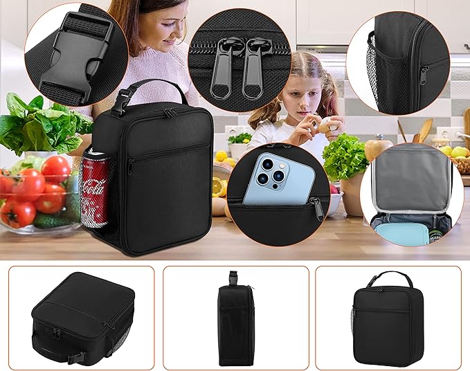 ZM-YOUTOO Lunch Box for Men - Reusable Lunch Bag Men Adult Women- Insulated Small LunchBox