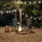 Camping Chairs for Adults,High Back Folding Camp Chair with Cup Holder and Cooler Bag,Heavy Duty Outdoor Lawn Chairs,Perfect for Camping,Hiking,Picnics,and Beach Trips,Blue