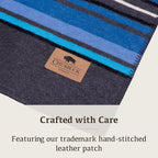 Chubbuck 100% Wool Blanket Camping (60" x 84") - Large Warm Blanket for Camping, Emergency, Outdoor Concerts and Home Use - Fire Retardant, Soft and Warm Blankets for Winter (Lakeland)